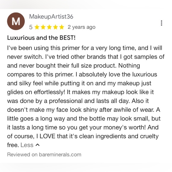 2-for-1 bareMinerals Liquid Mineral Foundation Fair Ivory 02 + Prime Time Primer - Picture 16 of 16